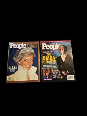 People Magazines 1997 Princess Diana Set of Two